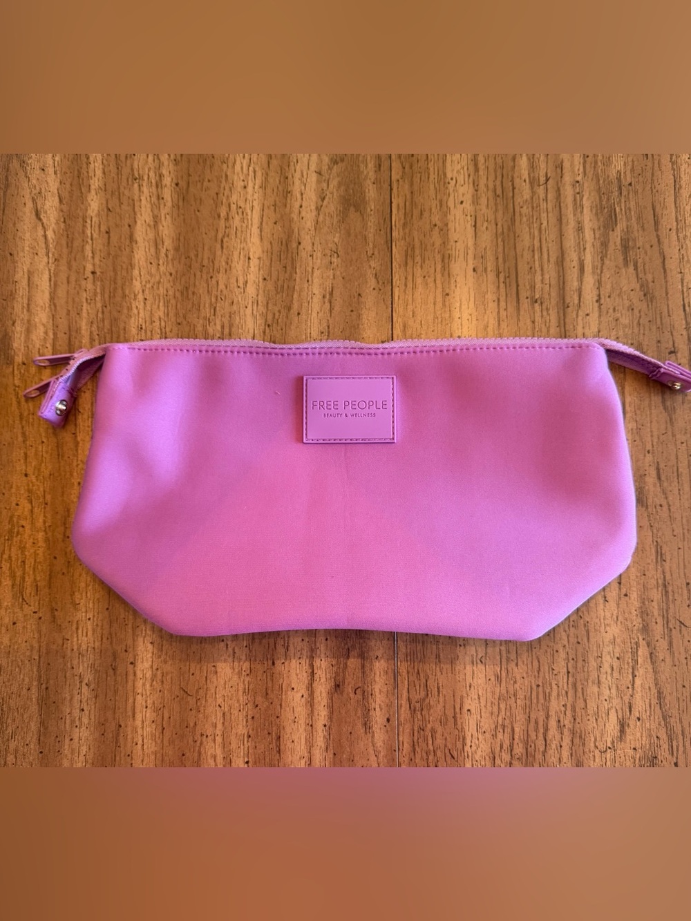 🌺3/$20 Free People Purple Zip Cosmetic Pouch NWOT